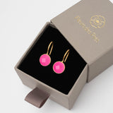 Ohrhänger Lille Hot Pink Chalcedon - Fleurs des Prés Jewelry