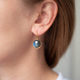 Ohrringe Amélie Labradorite - Fleurs des Prés