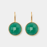 Ohrringe Cécile Green Onyx - Fleurs des Prés