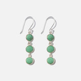 Ohrringe Charlotte Chrysoprase Silber - Fleurs des Prés