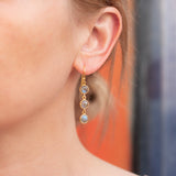 Ohrringe Charlotte Labradorite Gold - Fleurs des Prés