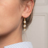 Ohrringe Charlotte Moonstone Gold - Fleurs des Prés