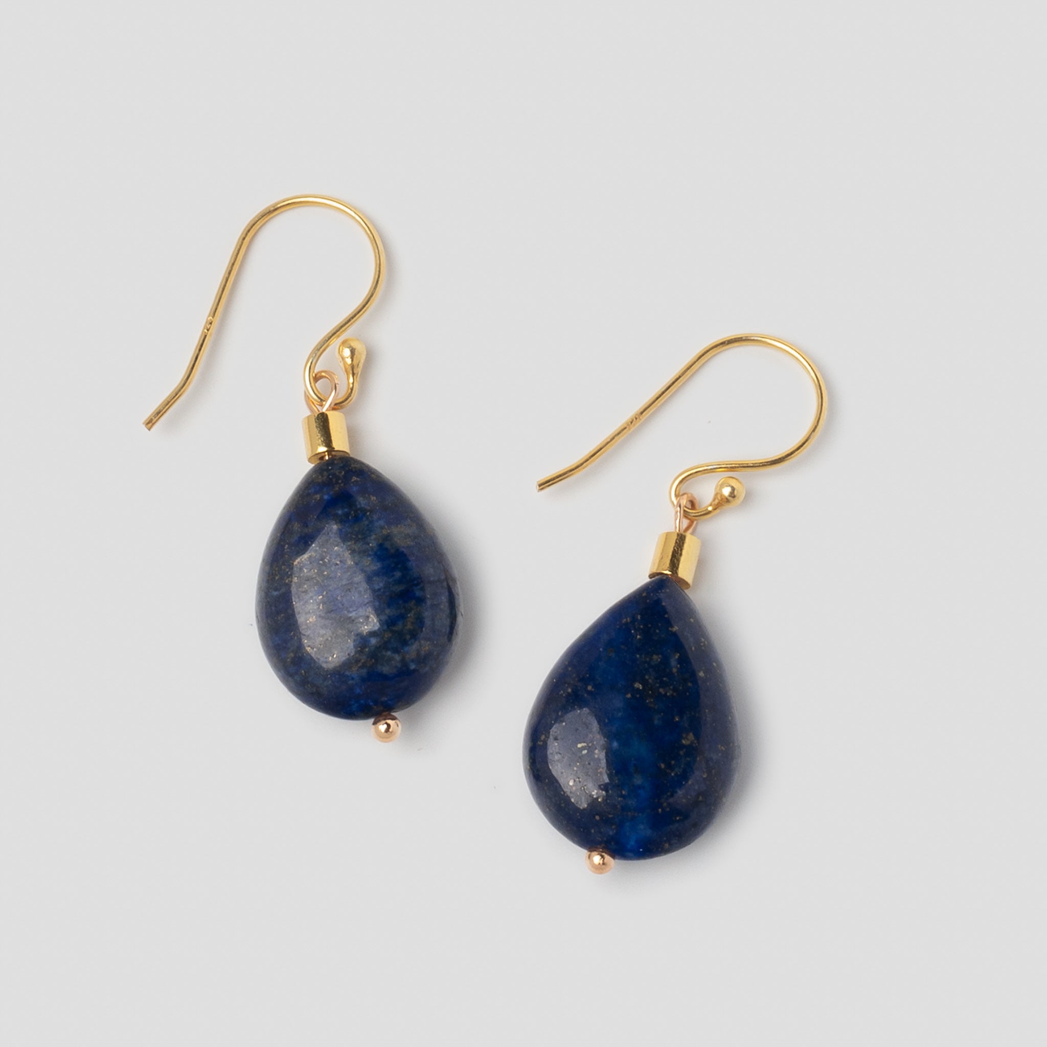 Ohrringe La Nuit mit blauem Lapislazuli - Fleurs des Prés