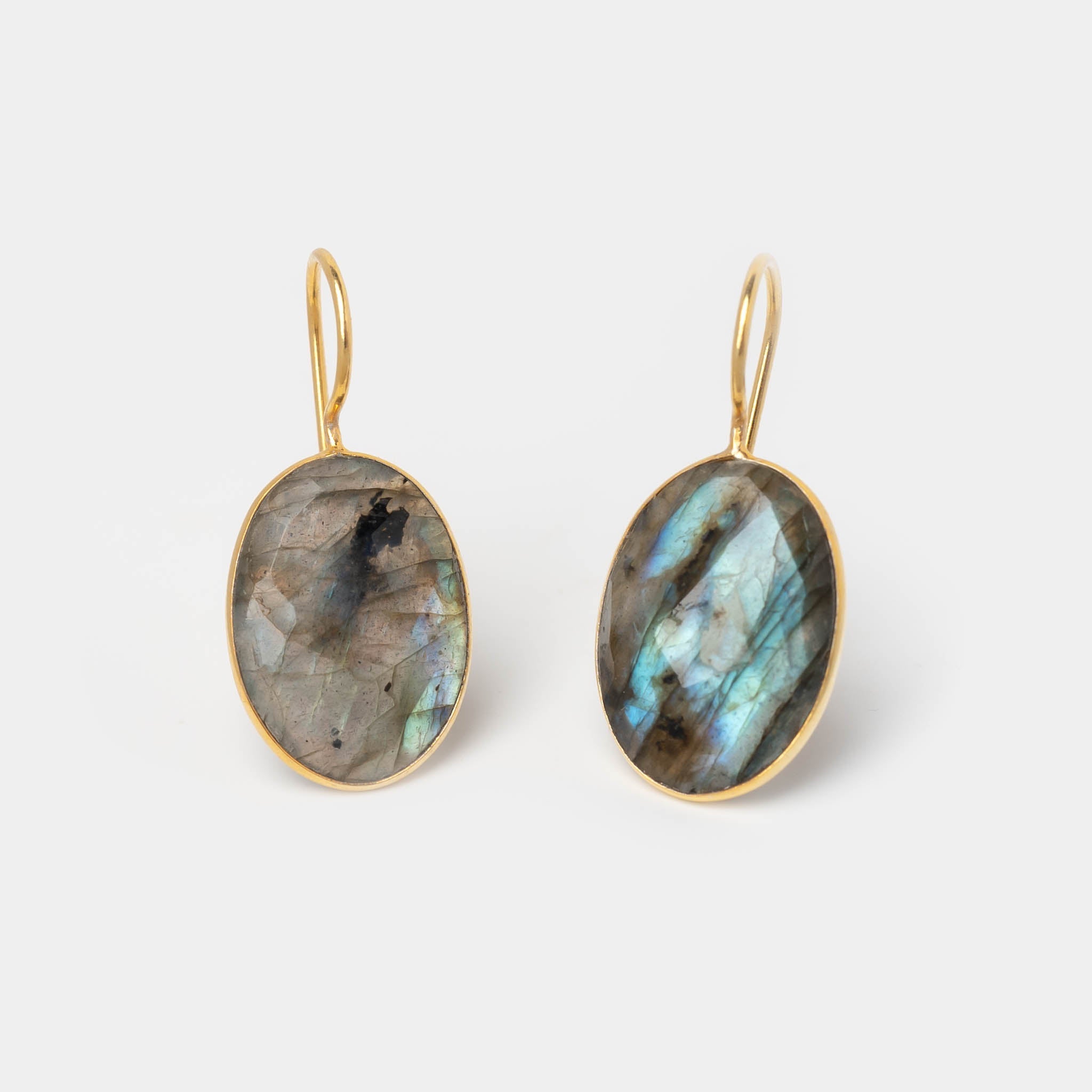 Ohrringe Leonor Labradorite - Fleurs des Prés