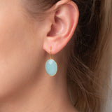 Ohrringe Leonor Sea Blue Chalcedon - Fleurs des Prés
