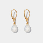 Ohrringe Lilou Moonstone Gold - Fleurs des Prés