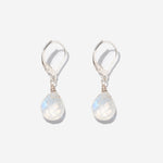 Ohrringe Lilou Moonstone Silber - Fleurs des Prés