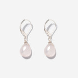 Ohrringe Lilou Rosé Quarz Silber - Fleurs des Prés