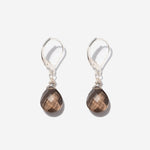 Ohrringe Lilou Smokey Quarz Silber - Fleurs des Prés