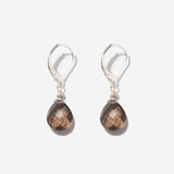 Ohrringe Lilou Smokey Quarz Silber - Fleurs des Prés