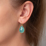 Ohrringe Lola Sea Blue Chalcedon - Fleurs des Prés