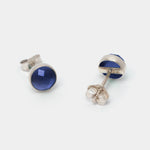 Ohrstecker Charlotte Lapislazuli Silber - Fleurs des Prés