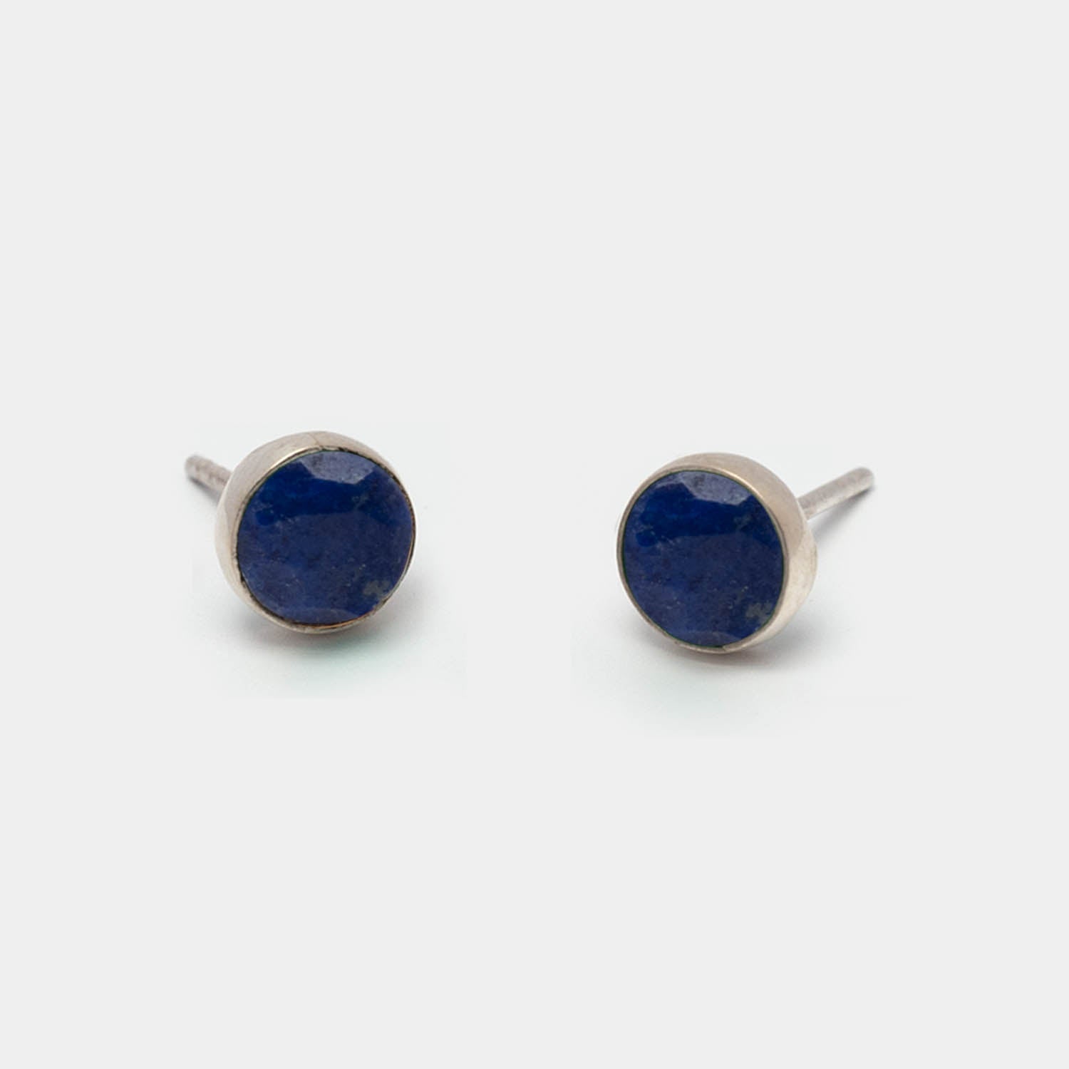 Ohrstecker Charlotte Lapislazuli Silber - Fleurs des Prés