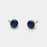 Ohrstecker Charlotte Lapislazuli Silber - Fleurs des Prés