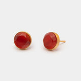Ohrstecker Eloise Red Onyx - Fleurs des Prés