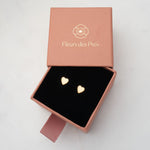 Ohrstecker Mini Heart 14 Karat Gold - Fleurs des Prés Jewelry