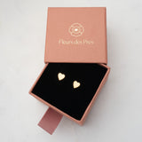 Ohrstecker Mini Heart 14 Karat Gold - Fleurs des Prés