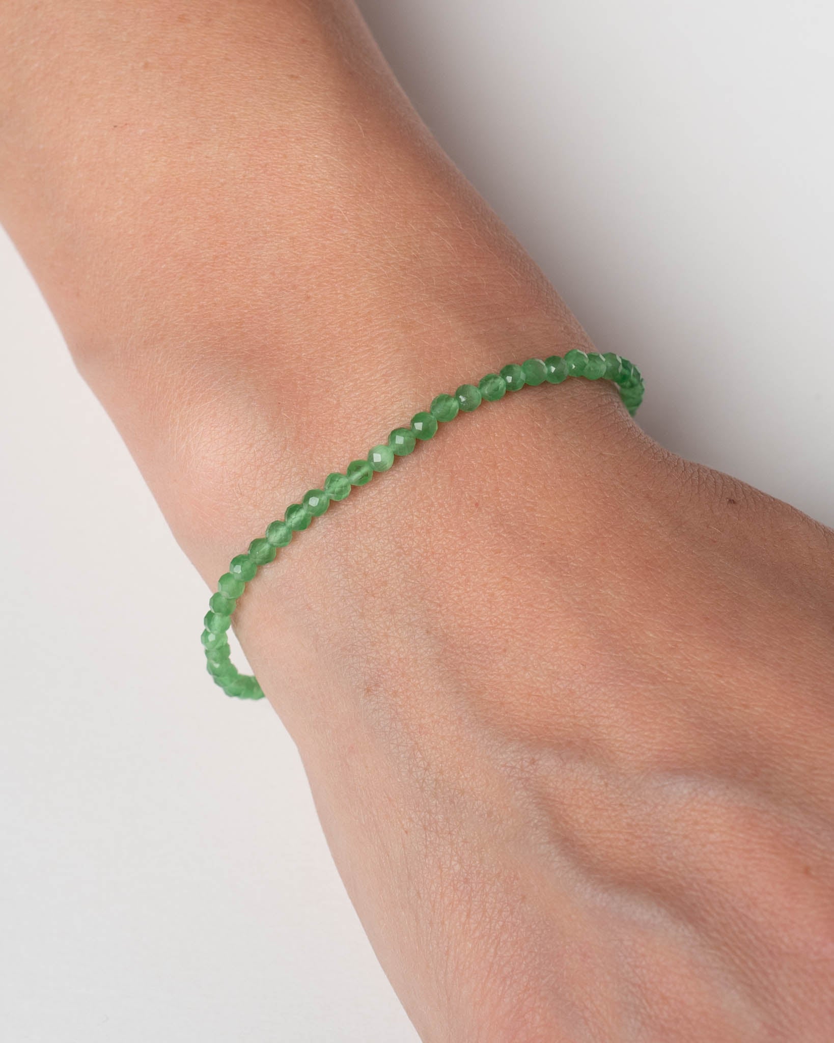 Perlenarmband Sense Grüner Chalcdeon - Fleurs des Prés