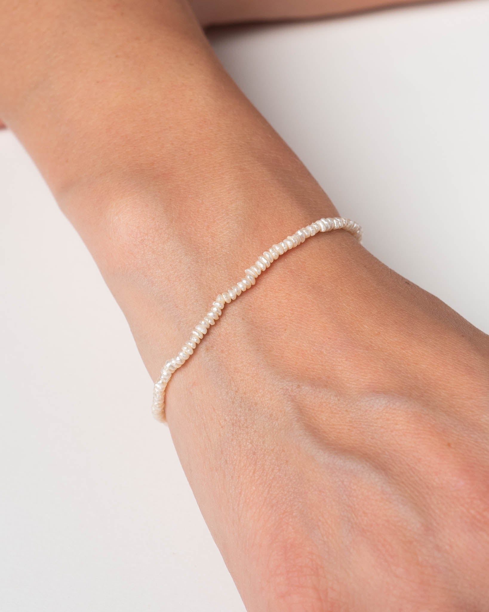 Perlenarmband Sense mit Süßwasserperlen - Fleurs des Prés