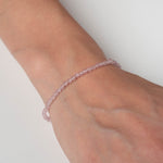 Perlenarmband Sense Rosenquarz - Fleurs des Prés