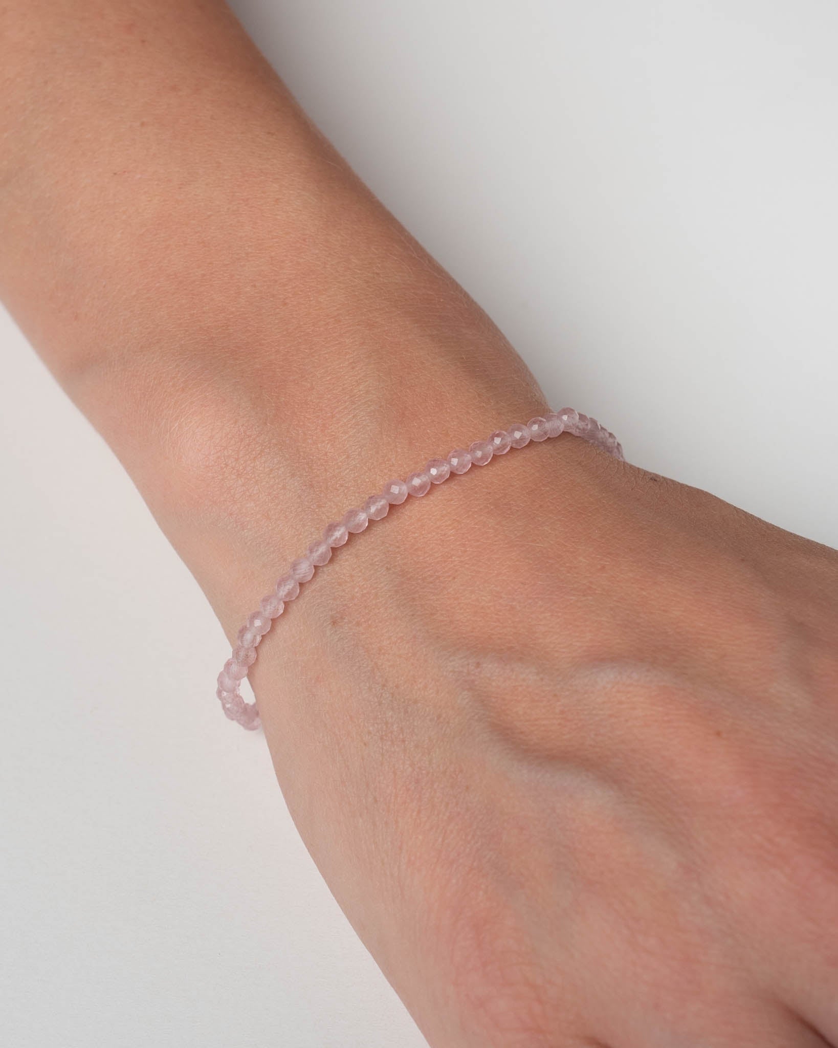 Perlenarmband Sense Rosenquarz - Fleurs des Prés