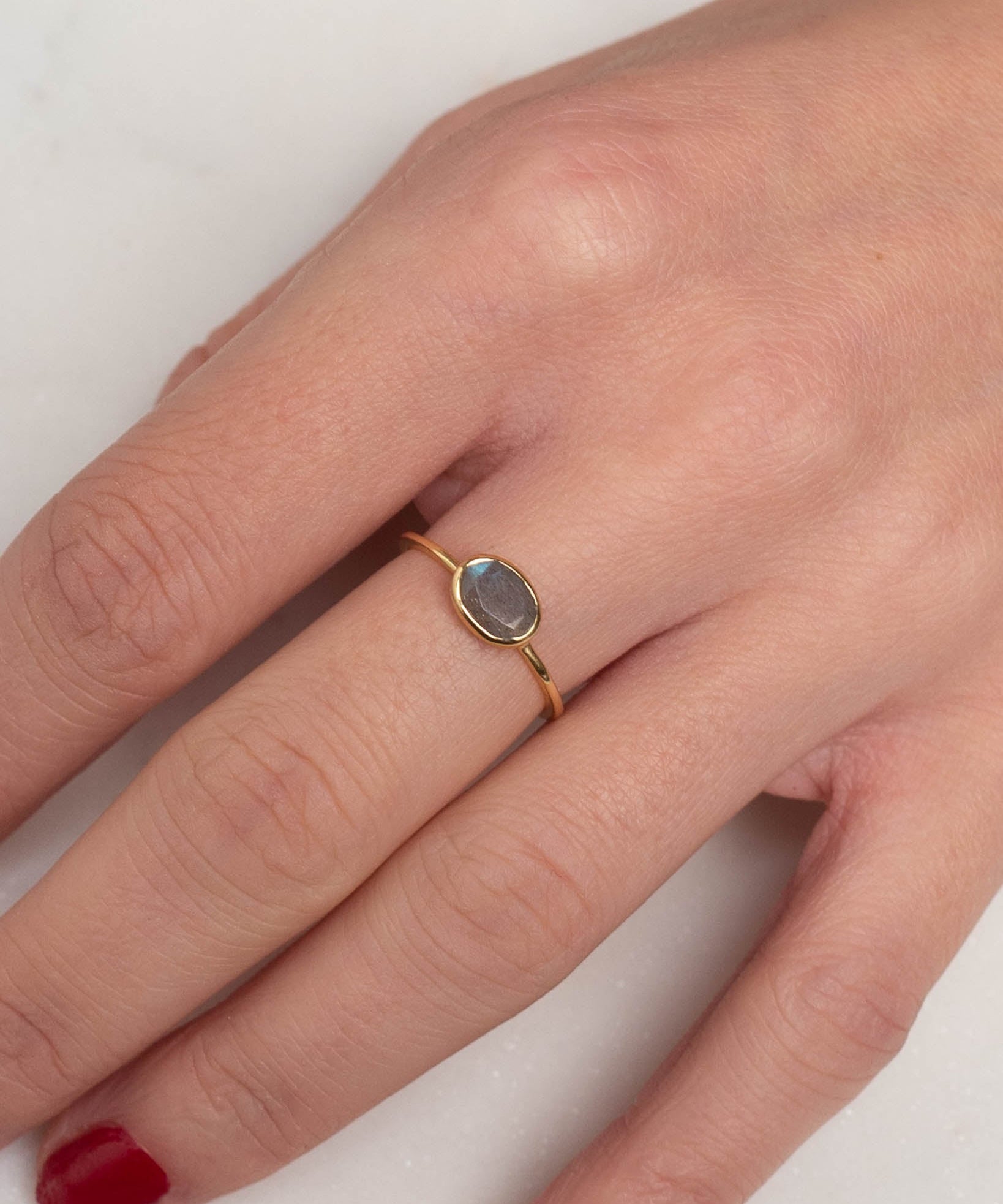 Ring Amie Labradorit - Fleurs des Prés