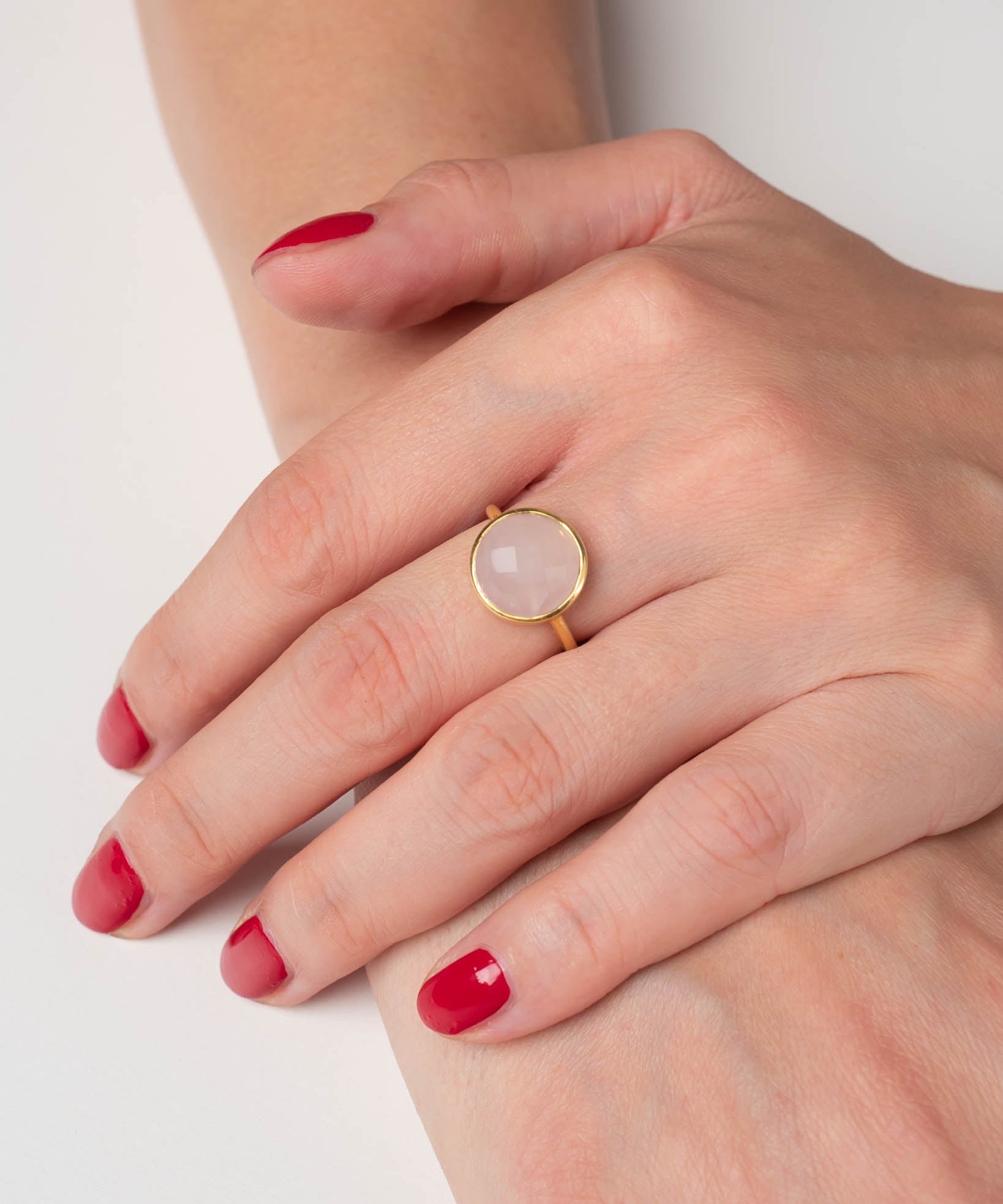 Ring Cher Rosenquarz - Fleurs des Prés Jewelry
