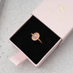 Ring Claire Pink Chalcedony - Fleurs des Prés