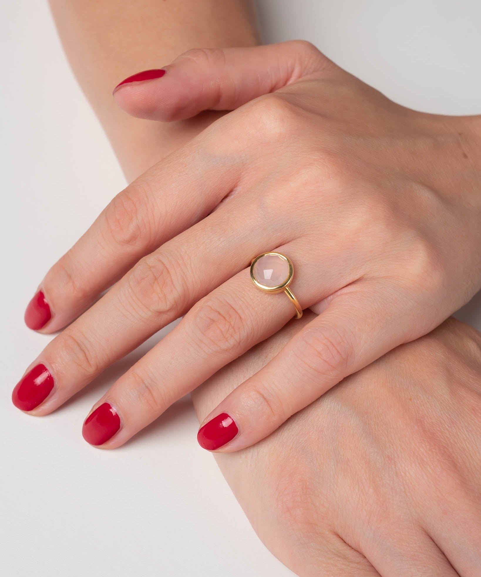 Ring Coco Rosenquarz - Fleurs des Prés