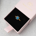 Ring Milou Light Blue Chalcedony - Fleurs des Prés