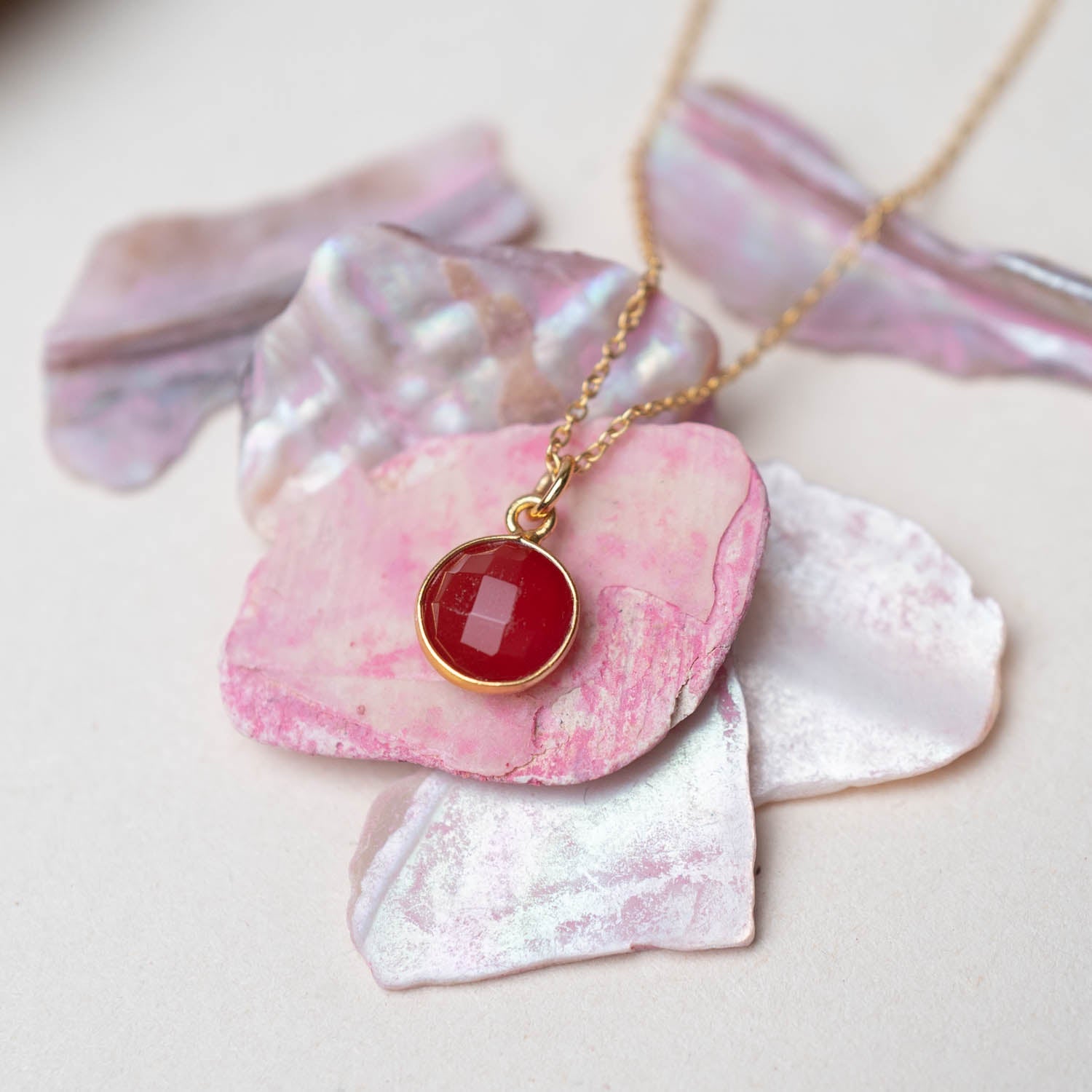 Roter Onyx - Fleurs des Prés Jewelry