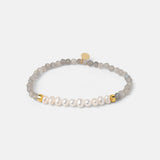 Armband Cécile mit Labradorit und Süßwasserperlen