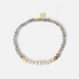 Armband Cécile mit Labradorit und Süßwasserperlen