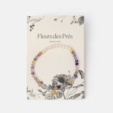 Armband Cécile mit Regenbogenfluorit und Süßwasserperlen