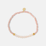 Armband Cécile mit Rosa Opal und Süßwasserperlen