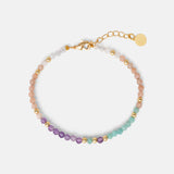 Armband Céleste mit Mondstein, Sonnenstein, Amethyst und Amazonit