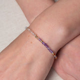 Armband Céleste mit Mondstein, Sonnenstein, Amethyst und Granat