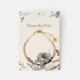 Armband Céleste mit Rosenquarz, Labradorit, Amethyst und Schwarzem Spinell
