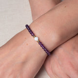 Armband Clio mit Amethyst und Mondstein