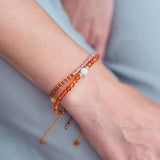 Armband Clio mit Karneol und Mondstein