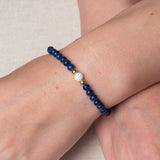 Armband Clio mit Lapislazuli und Mondstein