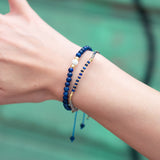 Armband Clio mit Lapislazuli und Mondstein