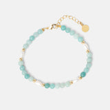 Armband Cosette mit Amazonit und Perlen