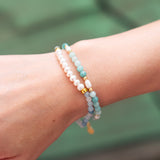 Armband Cosette mit Amazonit und Perlen