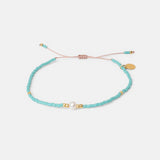 Armband Gala mit Perle und Seed Beads türkis