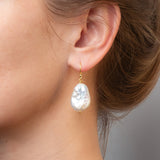 Große Perlen Ohrhänger Sirene