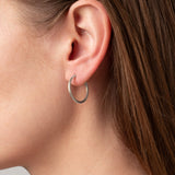 Creolen Lyon 30 mm Silber - Fleurs des Prés Jewelry