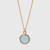 Halskette Eloise Aquamarin Quarz - Fleurs des Prés Jewelry
