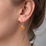 Ohrhänger Lille Orange Chalcedony - Fleurs des Prés Jewelry