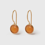 Ohrhänger Lille Orange Chalcedony - Fleurs des Prés Jewelry